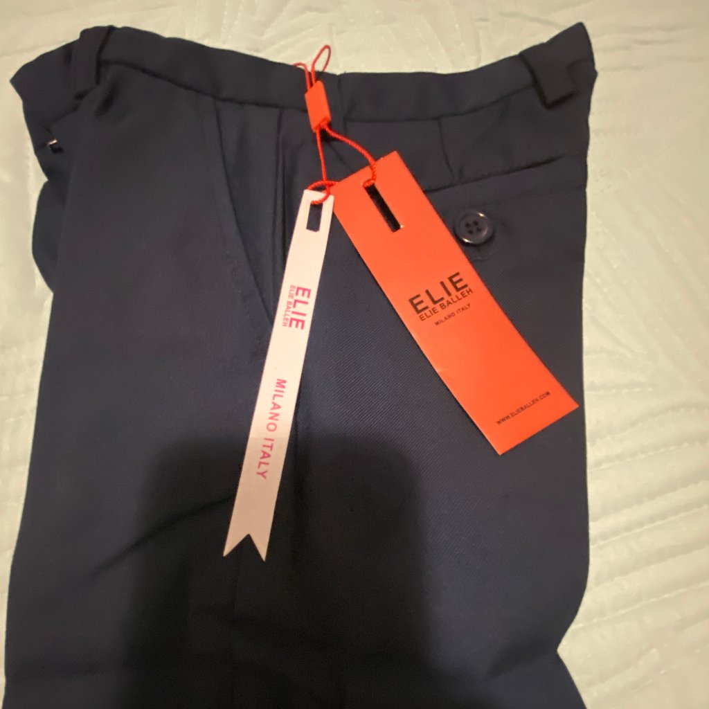 Elie Balleh Little Boys Navy Dress Pants Nwt Size 4 Reg $81